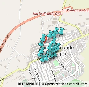 Mappa Via Cristoforo Colombo, 76017 San Ferdinando di Puglia BT, Italia (0.31)