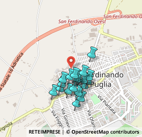 Mappa Via Concordia, 76017 San Ferdinando di Puglia BT, Italia (0.37)