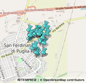 Mappa Via Giovanni Falcone, 76017 San Ferdinando di Puglia BT, Italia (0.23929)