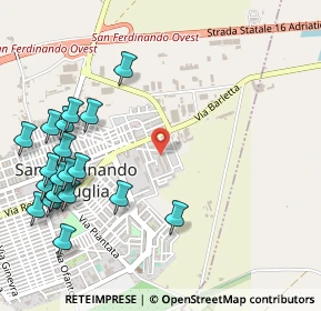 Mappa Via Giovanni Falcone, 76017 San Ferdinando di Puglia BT, Italia (0.714)