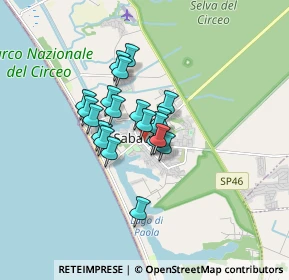 Mappa Corso Vittorio Emanuele II, 04016 Sabaudia LT, Italia (1.1795)