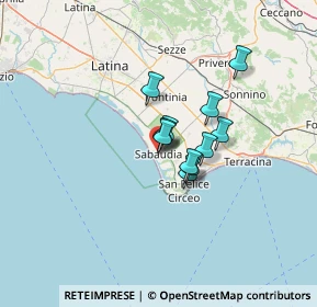 Mappa Corso Vittorio Emanuele II, 04016 Sabaudia LT, Italia (8.34545)