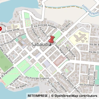 Mappa Corso Vittorio Emanuele II, 2, 04010 Sabaudia, Latina (Lazio)