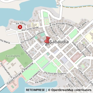 Mappa Largo Giulio Cesare, 3, 04016 Sabaudia, Latina (Lazio)
