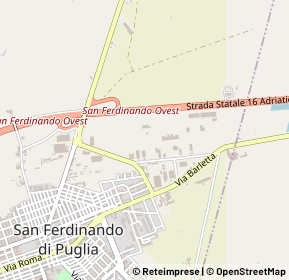 Mappa Via Germania, 76017 San Ferdinando di Puglia BT, Italia (0.252)