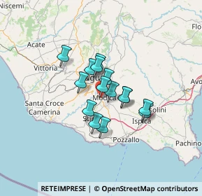 Mappa Contrada Dente Crocicchia, 97015 Modica RG, Italia (9.51733)