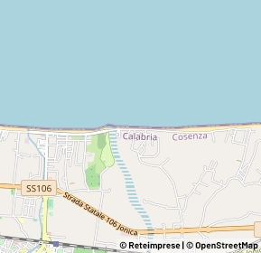 Mappa Viale Mediterraneo, 87067 Rossano CS, Italia (1.10909)