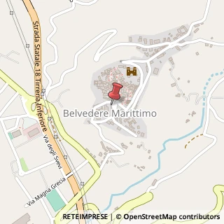 Mappa Rione Rosanville, 87021 Belvedere Marittimo, Cosenza (Calabria)