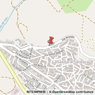 Mappa Via Ariosto, 72, 09030 Sardara, Medio Campidano (Sardegna)