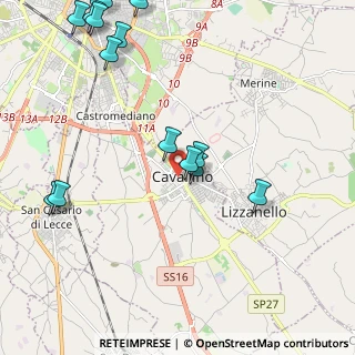 Mappa Via Cap. M. Grande, 73020 Cavallino LE, Italia (2.855)
