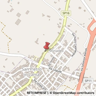 Mappa Via lecce, 73010 San Pietro in Lama, Lecce (Puglia)