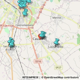 Mappa Via Roma, 73020 Cavallino LE, Italia (3.205)