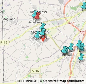 Mappa Via Col di Tenda, 73047 Monteroni di Lecce LE, Italia (2.45267)