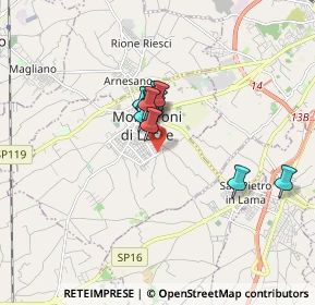 Mappa Via Col di Tenda, 73047 Monteroni di Lecce LE, Italia (1.17583)