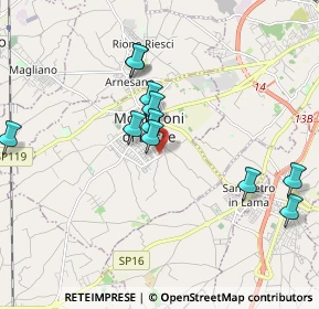 Mappa Via Col di Tenda, 73047 Monteroni di Lecce LE, Italia (1.98909)