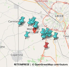 Mappa Via Col di Tenda, 73047 Monteroni di Lecce LE, Italia (2.912)
