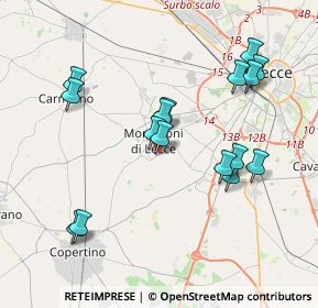 Mappa Via Col di Tenda, 73047 Monteroni di Lecce LE, Italia (4.175)