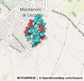 Mappa Via Col di Tenda, 73047 Monteroni di Lecce LE, Italia (0.27692)