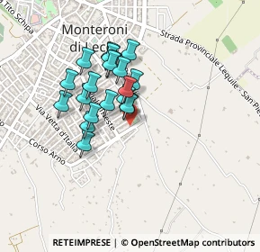 Mappa Via Col di Tenda, 73047 Monteroni di Lecce LE, Italia (0.3635)