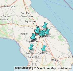 Mappa Via Col di Tenda, 73047 Monteroni di Lecce LE, Italia (7.42455)