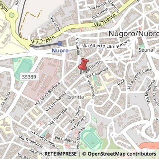 Mappa Via Veneto, 8, 08100 Nuoro, Nuoro (Sardegna)