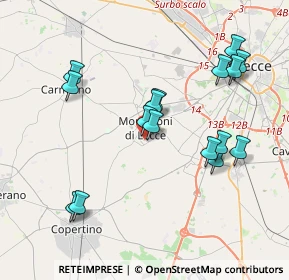 Mappa Via Adige, 73047 Monteroni di Lecce LE, Italia (4.23875)