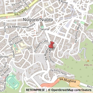 Mappa Via Convento, 40, 08100 Nuoro NU, Italia, 08100 Nuoro, Nuoro (Sardegna)