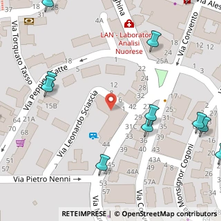 Mappa Via Leonardo Sciascia, 08100 Nuoro NU, Italia (0.137)
