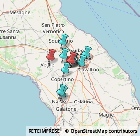 Mappa Via Adda, 73047 Monteroni di Lecce LE, Italia (6.95273)