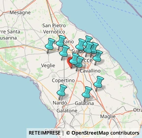 Mappa Via Adda, 73047 Monteroni di Lecce LE, Italia (10.01462)