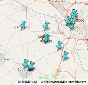 Mappa Via Adda, 73047 Monteroni di Lecce LE, Italia (4.77733)