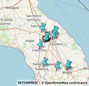 Mappa Via Ticino, 73047 Monteroni di Lecce LE, Italia (9.805)