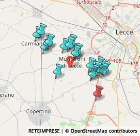 Mappa Via Tagliamento, 73047 Monteroni di Lecce LE, Italia (3.0105)