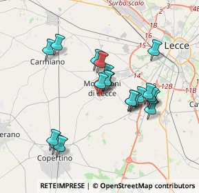 Mappa Via Ticino, 73047 Monteroni di Lecce LE, Italia (3.489)