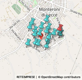 Mappa Via Tagliamento, 73047 Monteroni di Lecce LE, Italia (0.304)