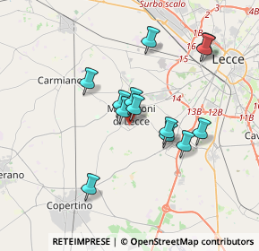 Mappa Via Monte Sabotino, 73047 Monteroni di Lecce LE, Italia (3.27462)