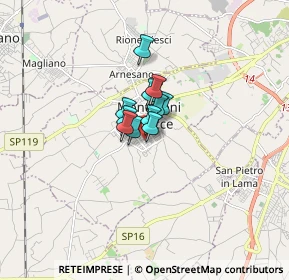 Mappa Via Monte Sabotino, 73047 Monteroni di Lecce LE, Italia (0.72182)