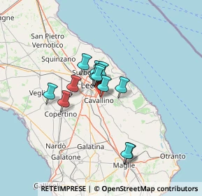 Mappa Via Vecchia Lizzanello, 73023 Lizzanello LE, Italia (9.99615)