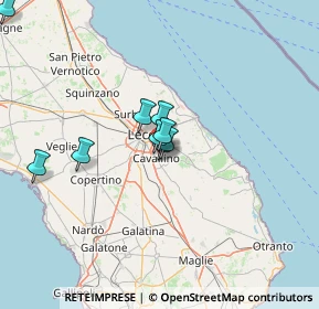 Mappa Via Vecchia Lizzanello, 73023 Lizzanello LE, Italia (17.88818)