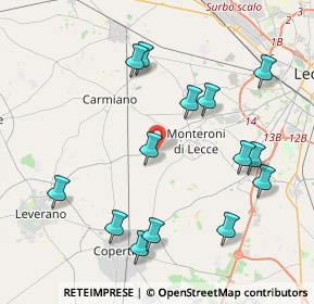 Mappa Strada Comunale P. Centonze, 73047 Monteroni di Lecce LE, Italia (4.74643)