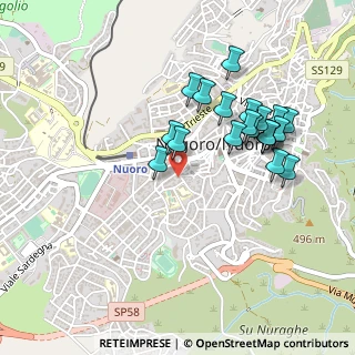 Mappa Via genova, 08100 Nuoro NU, Italia (0.4985)