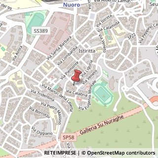 Mappa Piazza Caduti del Lavoro, 3, 08100 Nuoro, Nuoro (Sardegna)