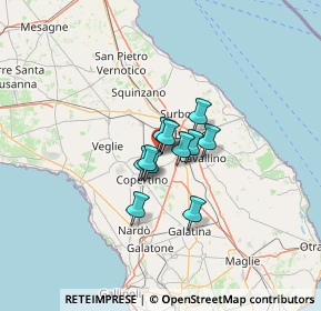 Mappa Via Monte Bianco, 73047 Monteroni di Lecce LE, Italia (7.41818)