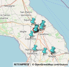 Mappa Via Monte Bianco, 73047 Monteroni di Lecce LE, Italia (9.77571)