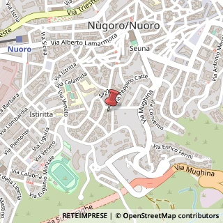 Mappa Via Peppino Catte, 5, 08100 Nuoro, Nuoro (Sardegna)