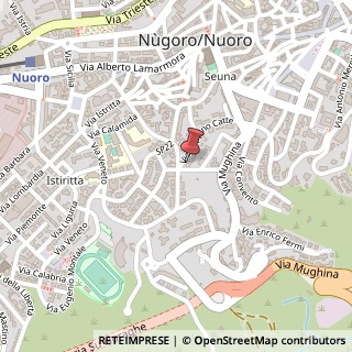 Mappa Via Peppino Catte, 53, 08100 Nuoro, Nuoro (Sardegna)