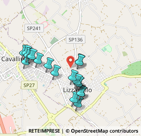 Mappa Ufficio operativo e ritiro ordini online, 73023 Lizzanello LE, Italia (0.938)