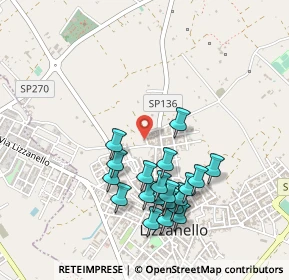 Mappa Ufficio operativo e ritiro ordini online, 73023 Lizzanello LE, Italia (0.514)