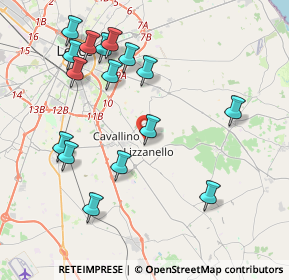 Mappa Ufficio operativo e ritiro ordini online, 73023 Lizzanello LE, Italia (4.69313)