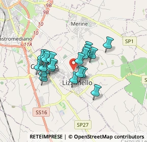 Mappa Ufficio operativo e ritiro ordini online, 73023 Lizzanello LE, Italia (1.402)